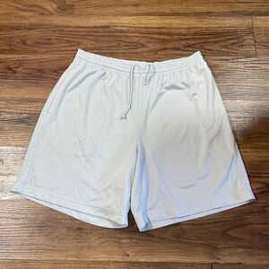Fitness Gear Mesh Shorts Gray Stretch Running Workout Polyester Mens Size Medium